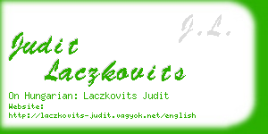 judit laczkovits business card